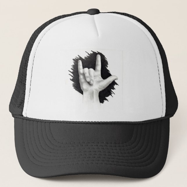 CASQUETTE JE T'AIME DANS ASL #2 (Devant)