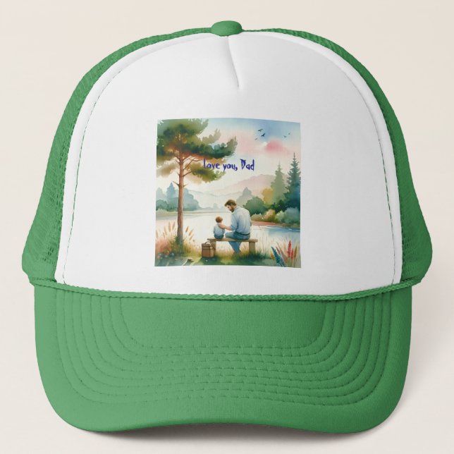 Casquette Je t'aime, papa (Devant)