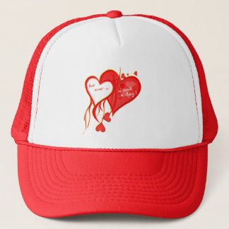 CASQUETTE JE T'AIME POUR TOUJOURS ET UN COEUR DE JOUR