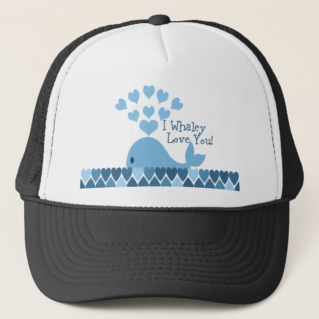 Casquette Je T'Aime Whaley ! Bleu (Devant)