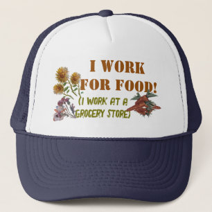 Casquette JE TRAVAILLE POUR L'ALIMENTATION (Je travaille dan