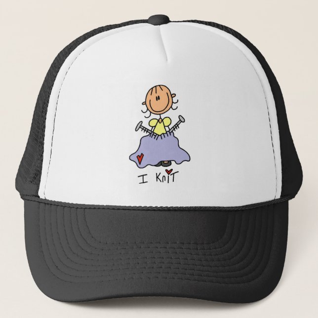 Casquette Je tricote (Devant)