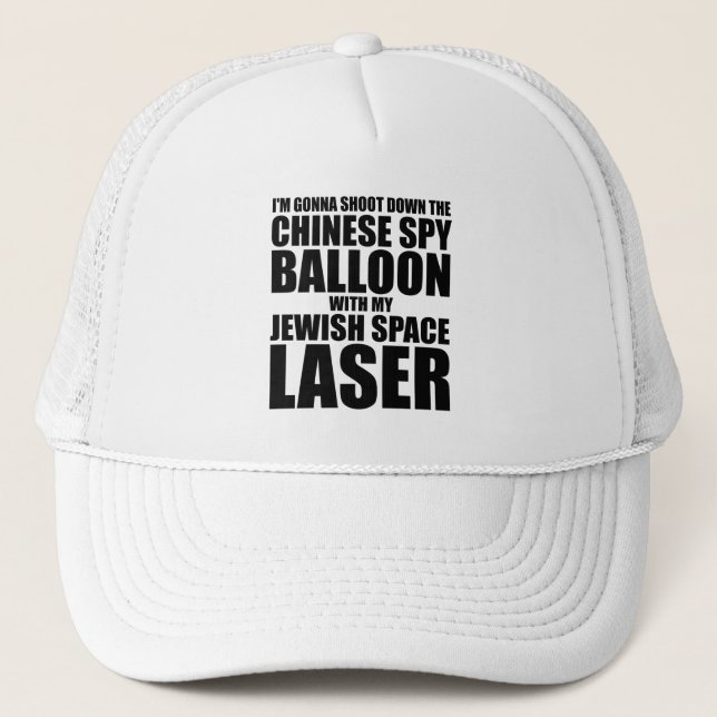Casquette Je vais abattre le ballon d'espionnage chinois (Devant)