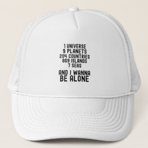 Casquette Je veux être seul - drôle d'introduction mème