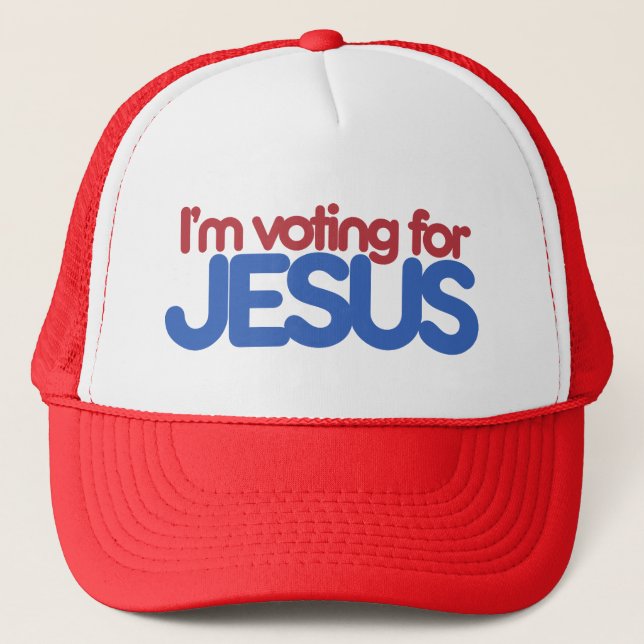 Casquette Je vote pour Jésus Christ (Devant)