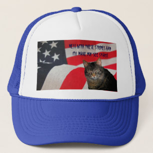 Casquette Je vous inciterai à voir le chat patriotique