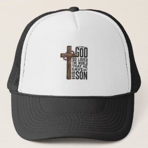 Casquette Jean 3_16 Croix Gravure Vintage Design Chrétien