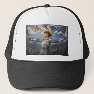 Casquette Jeanne d'Arc avec la bannière