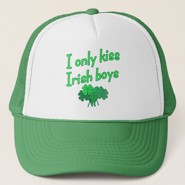 Casquette J'embrasse seulement les garçons irlandais (Devant)