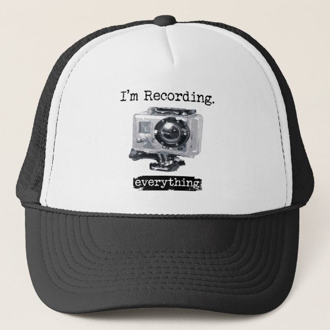 Casquette J'enregistre tout (Devant)