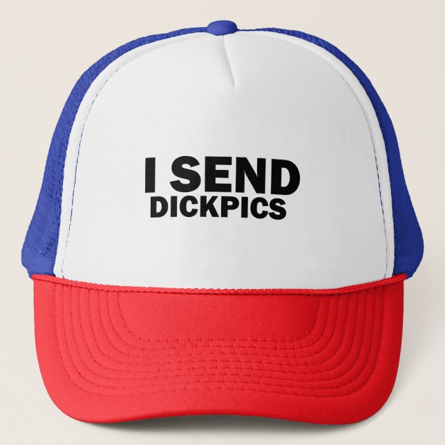 Casquette J'envoie des dickpics (Devant)