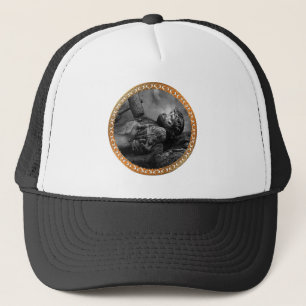 Casquette Jésus a cloué avec ses bras et les mains étant