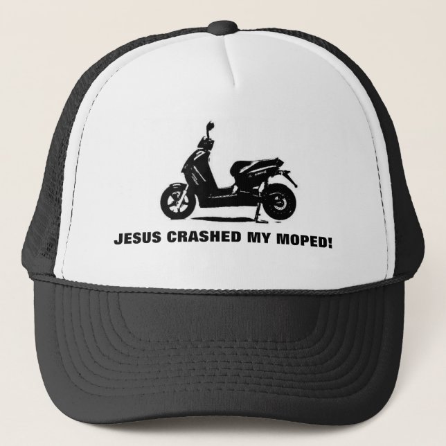 CASQUETTE JÉSUS A ÉCRASÉ MON VÉLOMOTEUR ! (Devant)