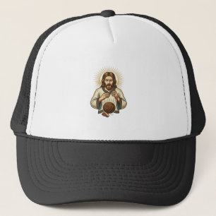Casquette Jésus a laissé tomber un lourd ballon de médecine