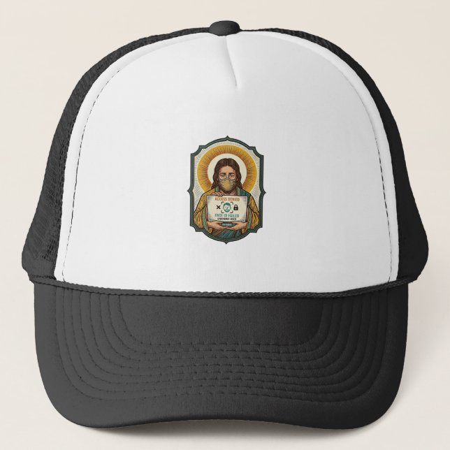 Casquette Jésus a raté le déverrouillage par reconnaissance  (Devant)