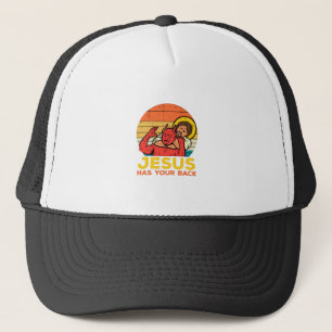 Casquette Jésus A Ton Dos Jiu Jitsu Retro Christian Men