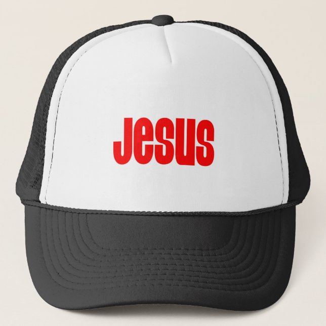 Casquette Jésus en rouge (Devant)