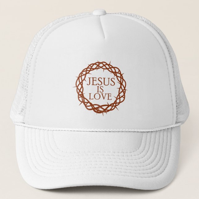 Casquette Jésus est amour (Devant)