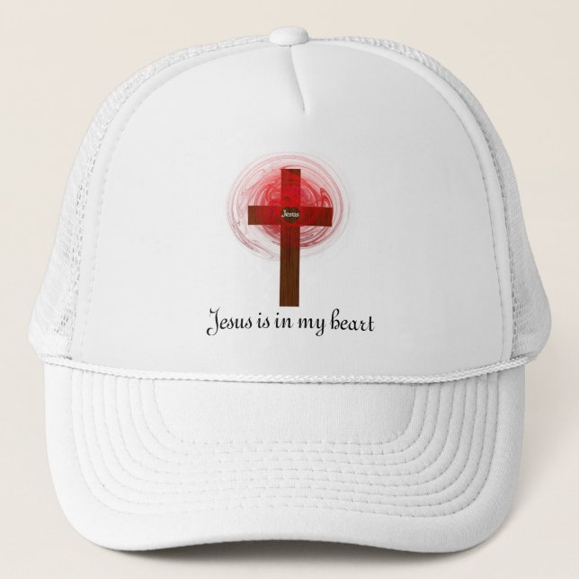 Casquette Jésus Est Dans Mon Coeur (Devant)