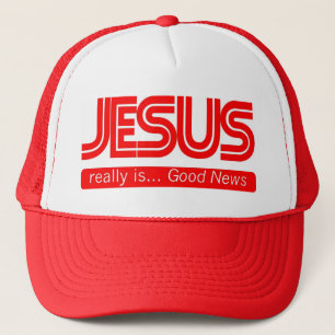 Casquette Jésus est de bonnes nouvelles