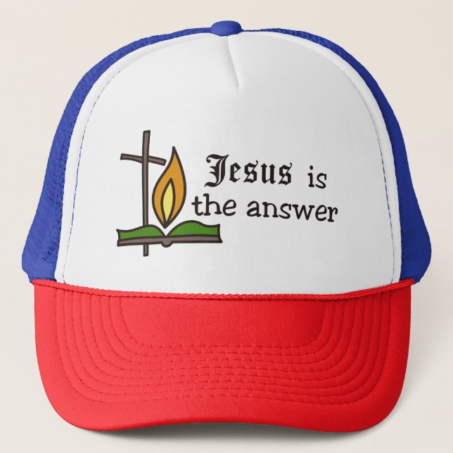 Casquette Jésus Est La Réponse (Devant)