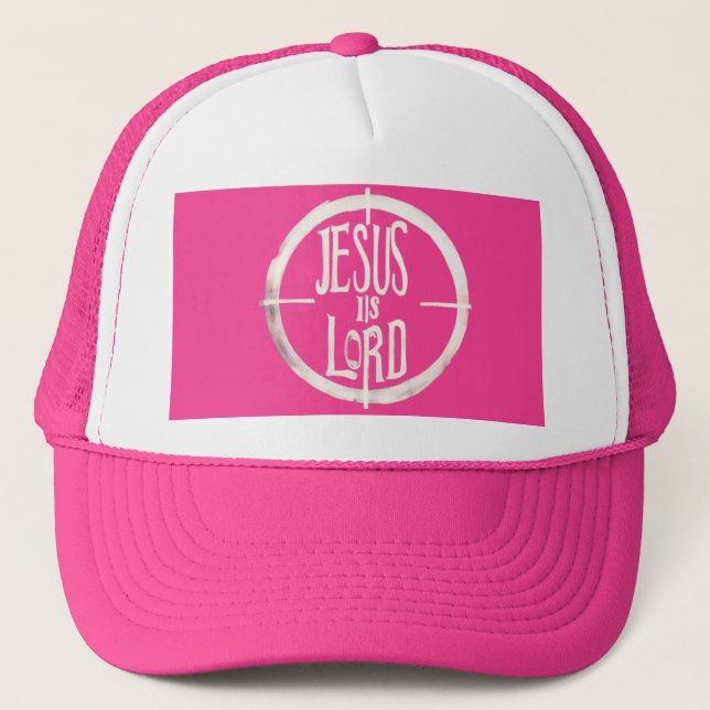 Casquette Jésus est Lord Pink Logo (Devant)