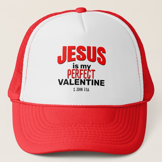 Casquette JÉSUS EST MON PARFAIT VALENTINE Christian (Devant)