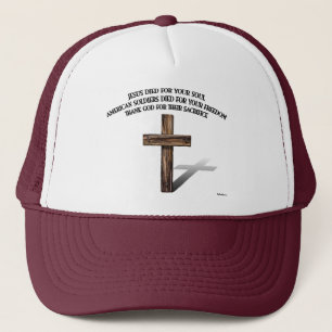 Casquette Jésus et les soldats américains avec une croix rob