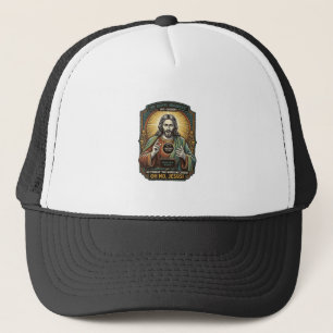 Casquette Jésus Fond noir Couverture de webcam oubliée Virtu