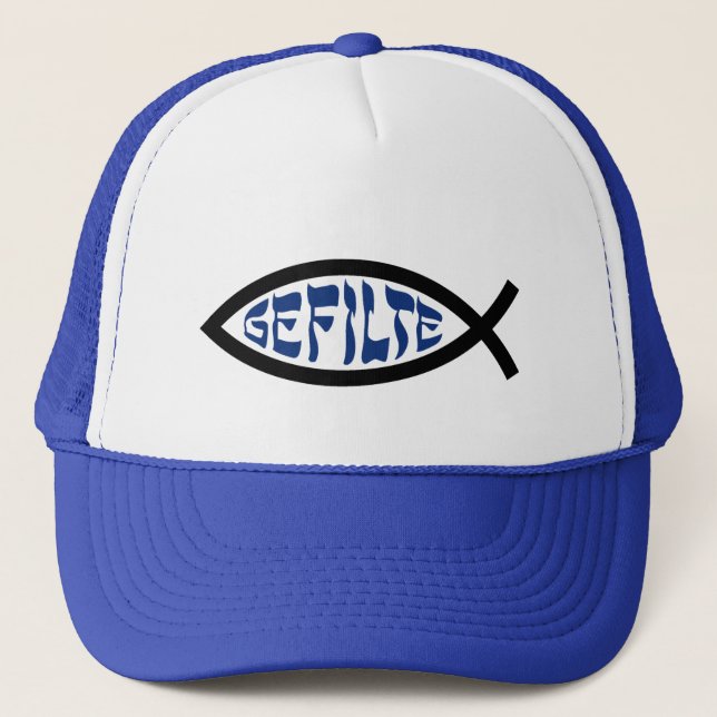 Casquette Jesus Gefilte Fish - Humour de la Pâque juive (Devant)