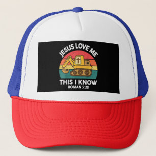 Casquette Jésus M'Aime Ceci Je Connais Excavateur Christian