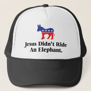 Casquette Jésus n'a pas monté un éléphant - Parti démocrate