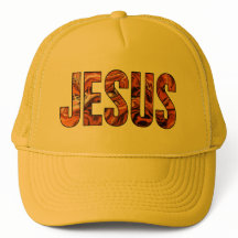Jesus name on a cap