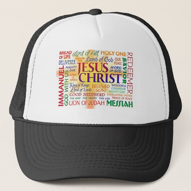 CASQUETTE JÉSUS, NOMS DE NOM SURTOUT (Devant)