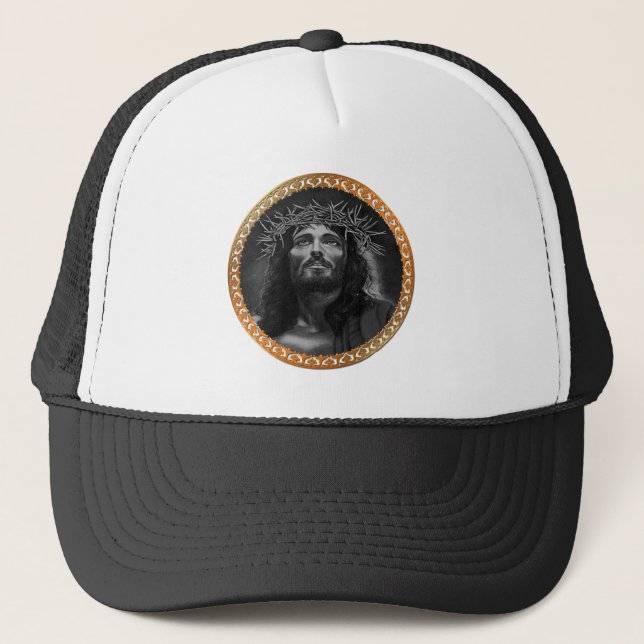 Casquette Jésus regardant dans les cieux (Devant)