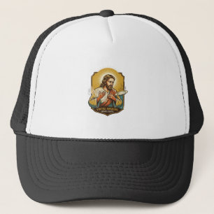 Casquette Jésus s'est brûlé le doigt en sortant l'assiette d