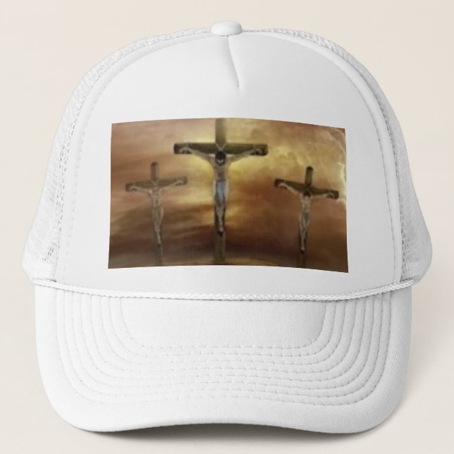 CASQUETTE JÉSUS SUR LA CROIX (Devant)