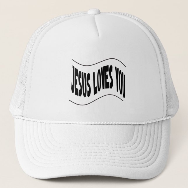 Casquette Jésus vous aime  (Devant)