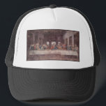 Casquette Jésus "Yeshoua" La Dernière Cène, Léonard de Vinci<br><div class="desc">L'air était lourd de l'odeur des peintures à l'huile et du plâtre. La lumière du soleil entrait en biais par les hautes fenêtres du réfectoire, jetant de longues ombres sur l'échafaudage qui saillait du mur. Perché précairement sur la plate-forme la plus élevée, Léonard de Vinci trempait son pinceau dans une...</div>