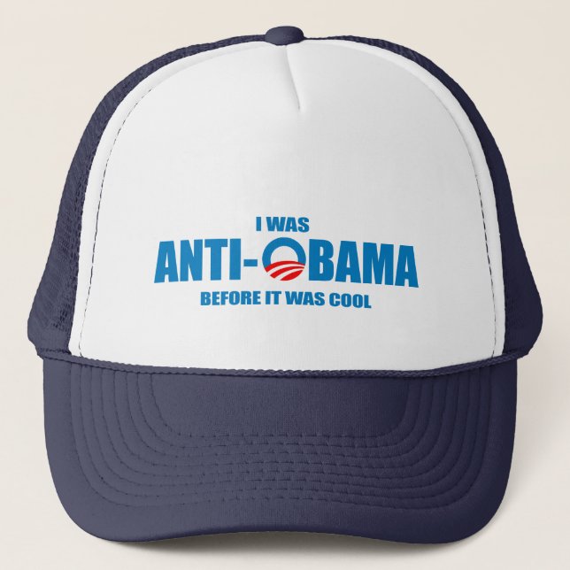 Casquette J'étais anti-Obama avant d'être un T-shirt cool (Devant)