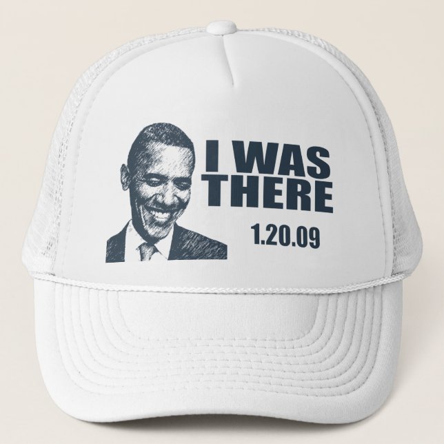 Casquette J'ÉTAIS LÀ - le Président Obama Inauguration (Devant)