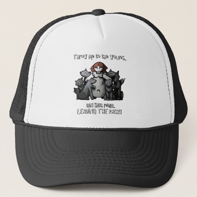 Casquette "Jetez-moi aux loups " (Devant)