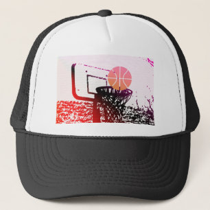Casquette Jeu de car de filet de basket-ball de boule de