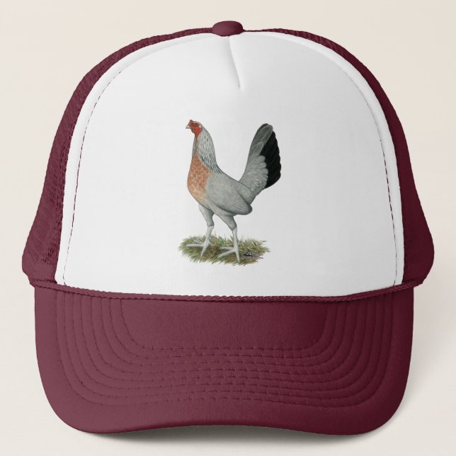 Casquette Jeu de Duckwing Argent Hen (Devant)
