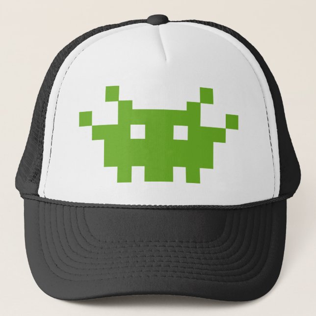 Casquette jeu de longue durée de la monstre de pixels (Devant)