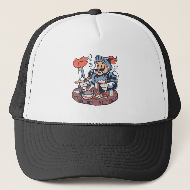 Casquette Jeu de mots drôle sur la nourriture de poulet (Devant)