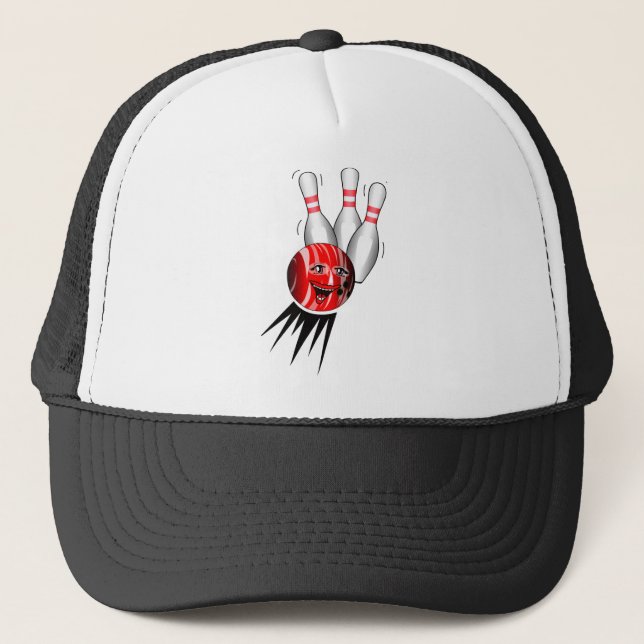 Casquette Jeu de quilles strike. (Devant)