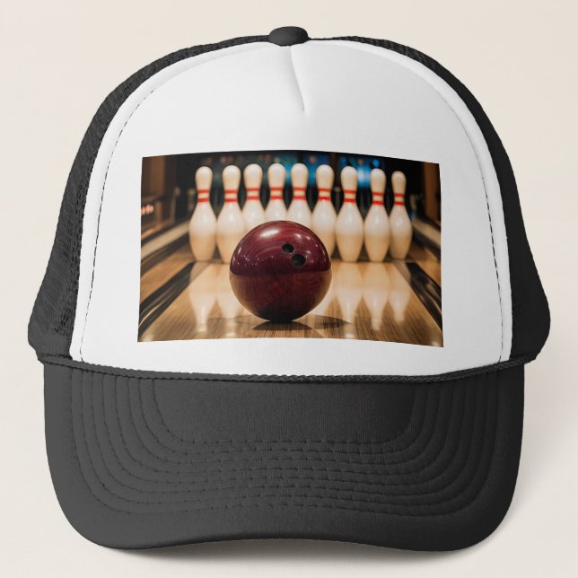 Casquette Jeu de quilles strike. (Devant)