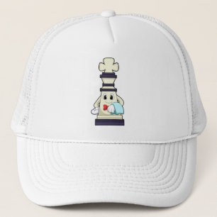 Casquette Jeu d'échecs King comme serveur avec serviette