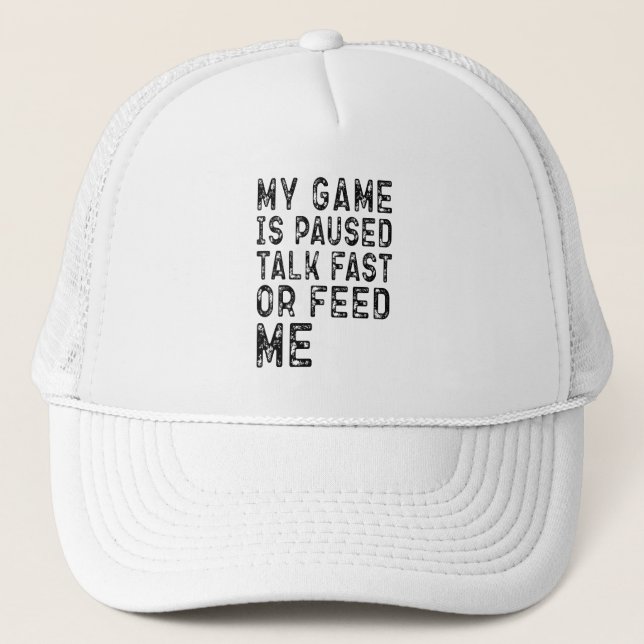 Casquette Jeu Lover Mon Jeu Est Suspendu Cool Jeu Anniversai (Devant)